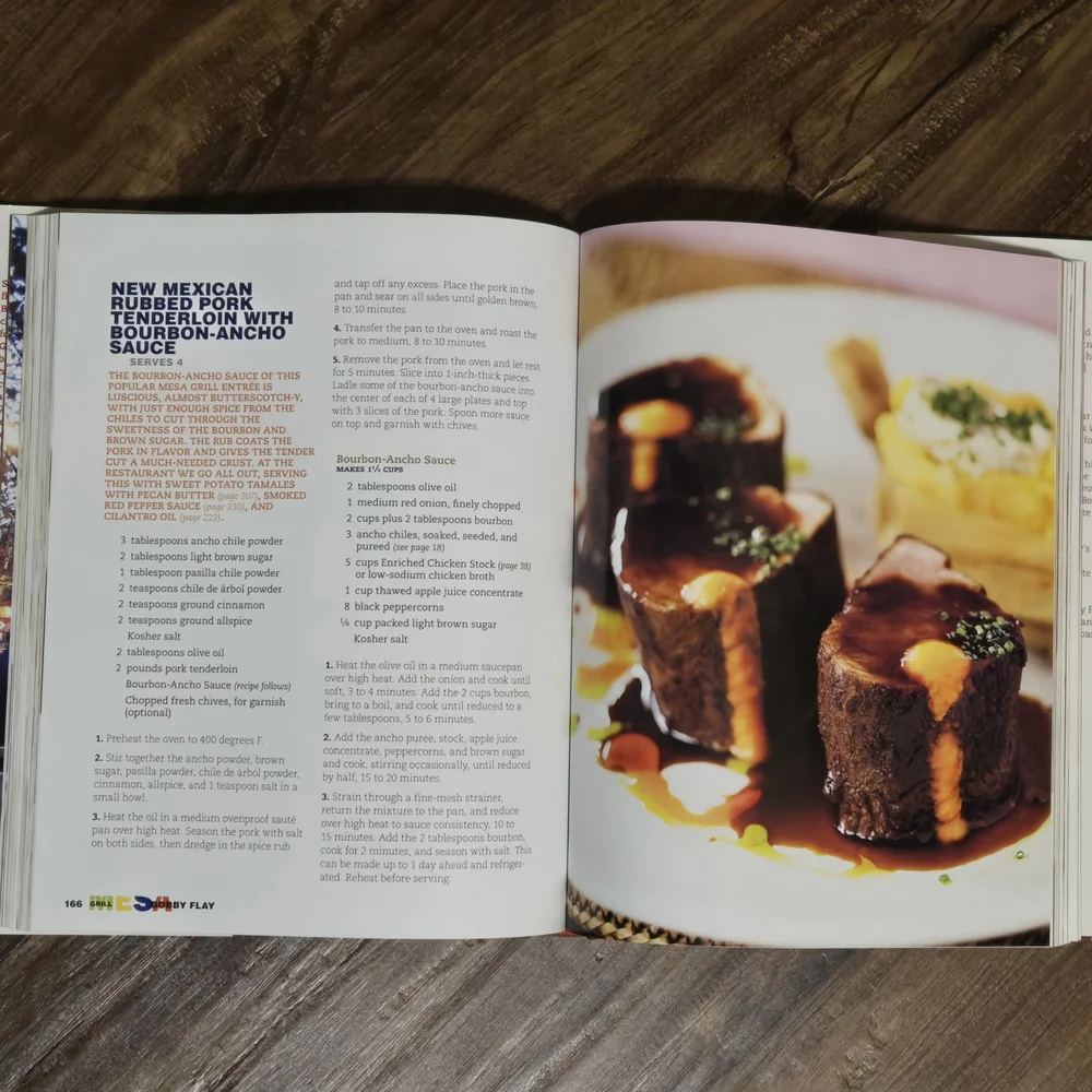 278 Page Bobby Flays Mesa Grill Cookbook Hardcover Southwestern Kitchen 2007
